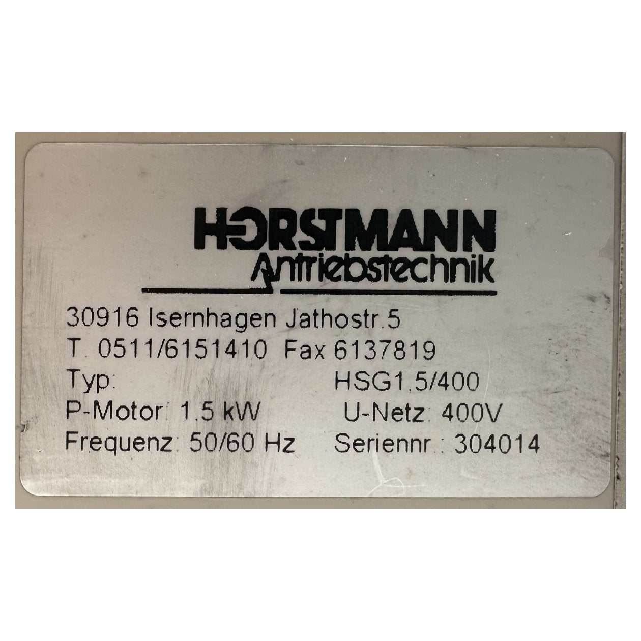 DJ649 Motor Horstmann HSG1.5/400_3