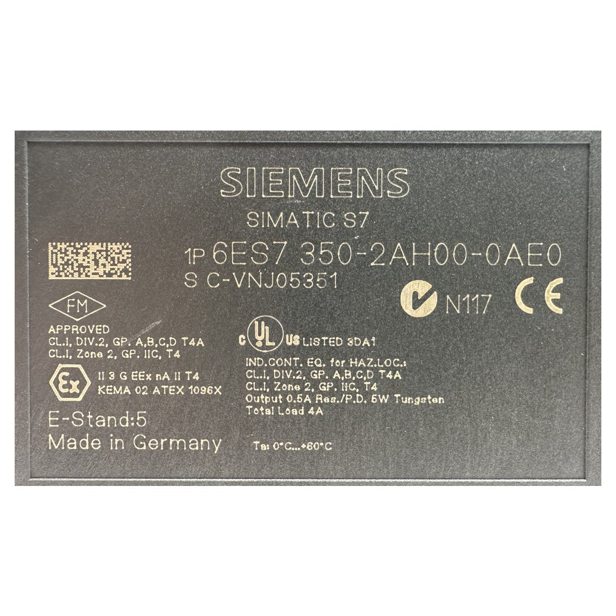 DJ694 Simatic S7 Siemens 6ES7 350-2AH00-0AE0 E5 Deckel fehlt_3