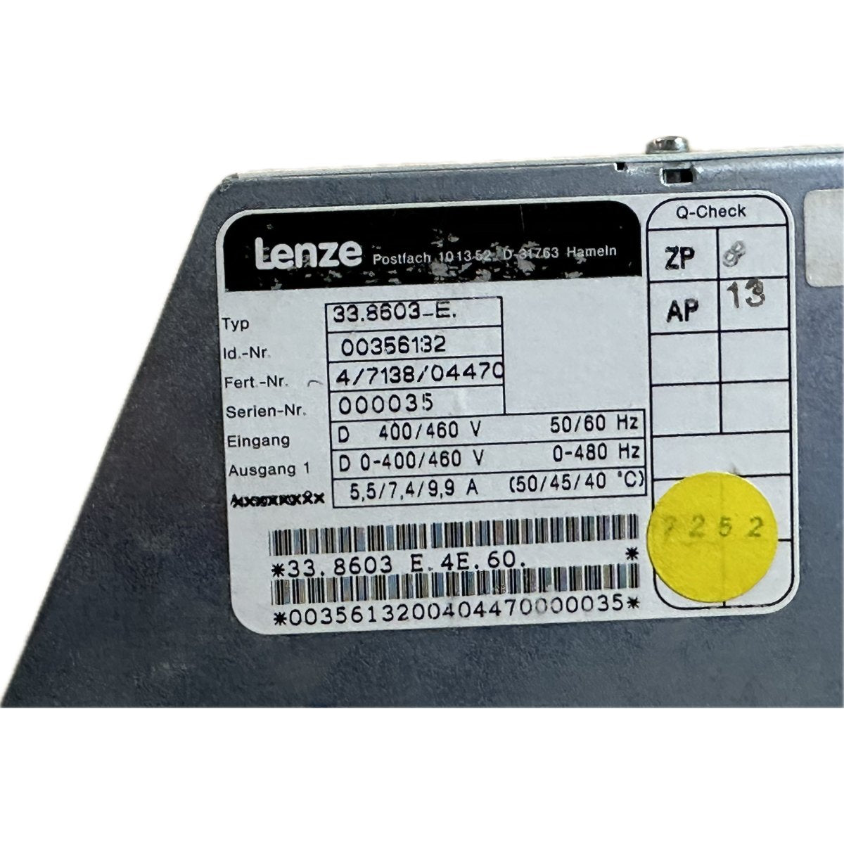 Lenze 33.8607 E.4E.60-4