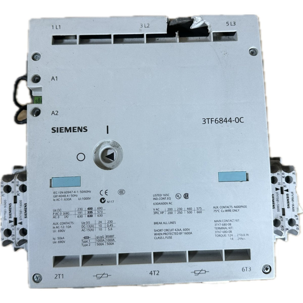 Siemens 3TF6844-0CM7 Gehäuse Gebrochen-3