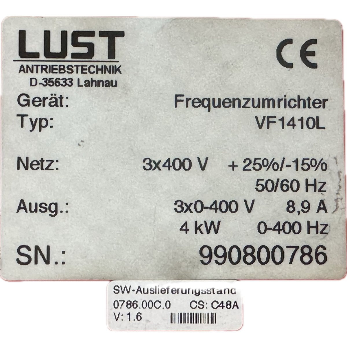 Lust VF1410L-4