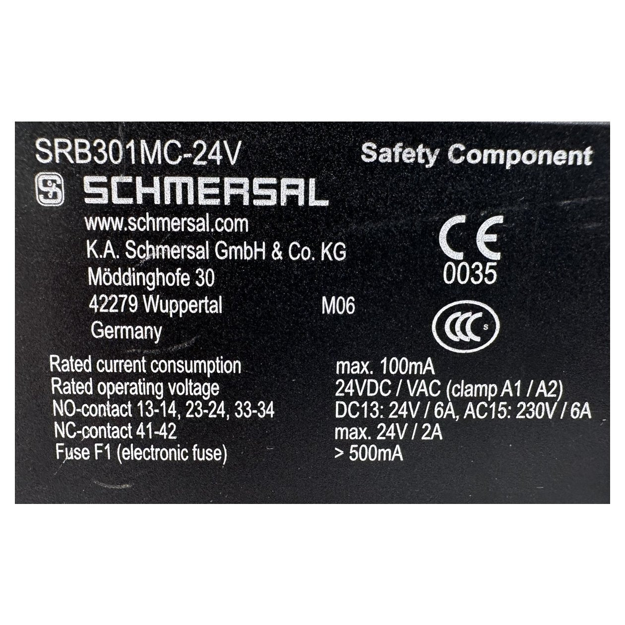 DJ82 Safety Component Schmersal SRB301MC-24V_4