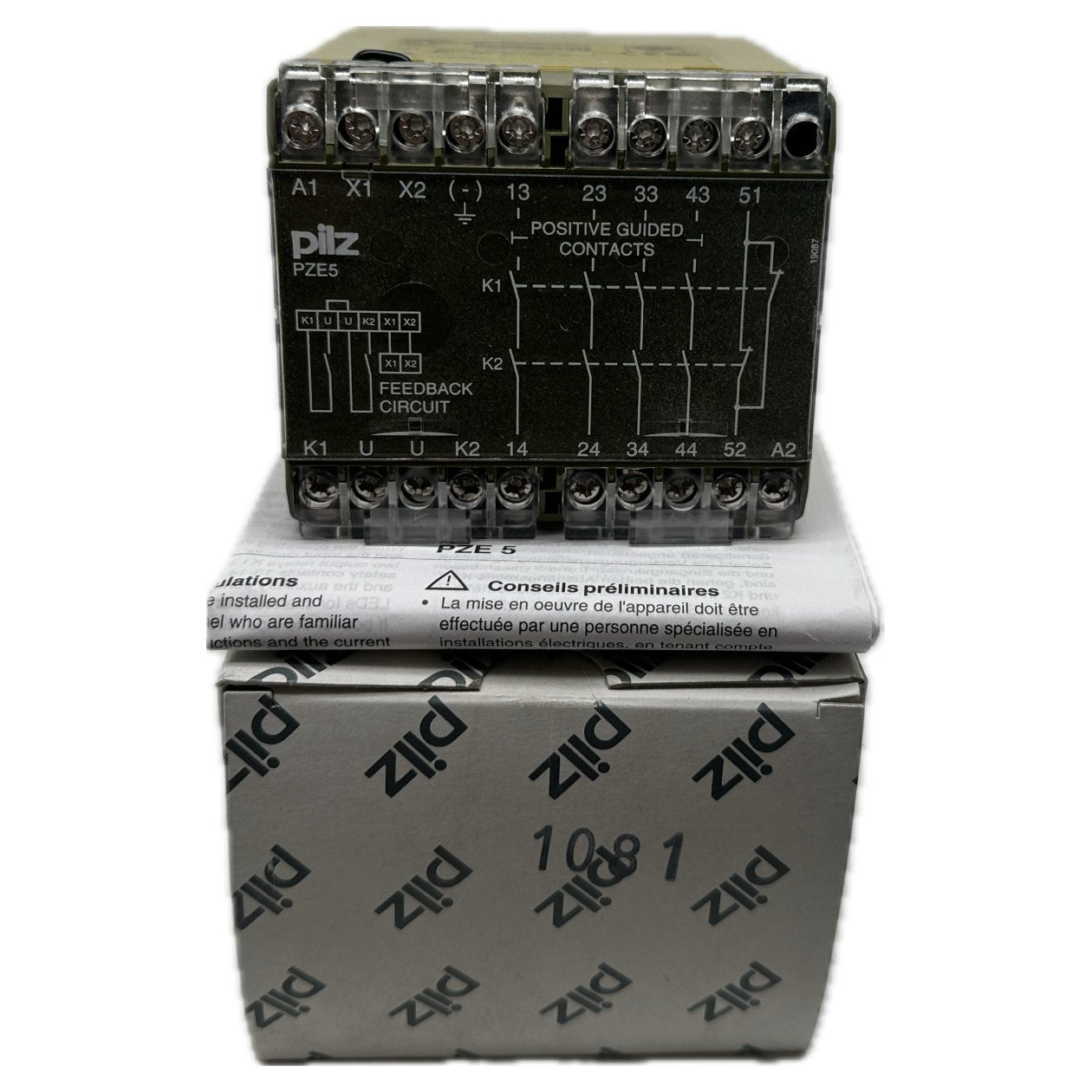 FJ102 Not-Aus Relais Pilz PZE4 474919 OVP