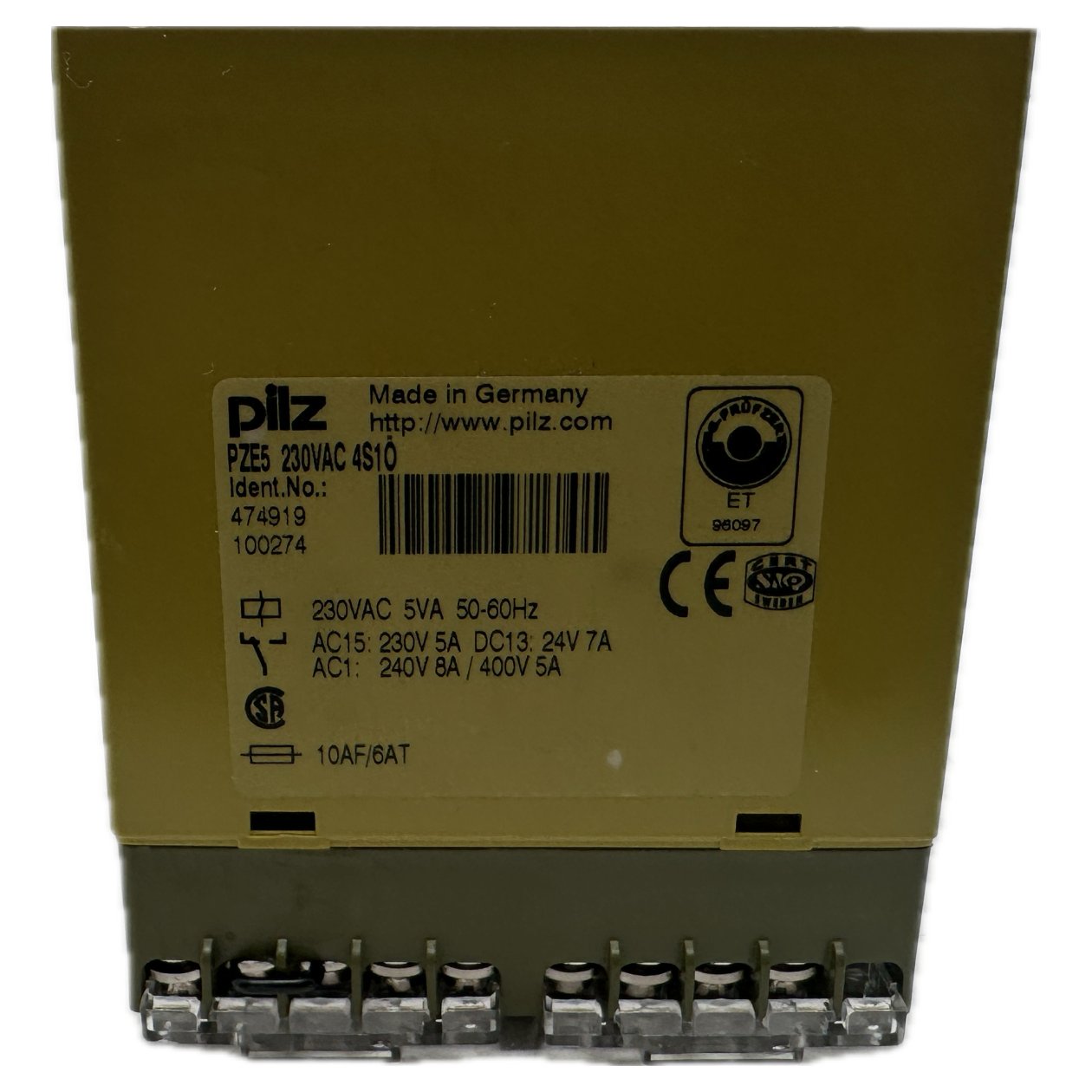 Not-Aus Relais Pilz PZE4 474919 OVP_3