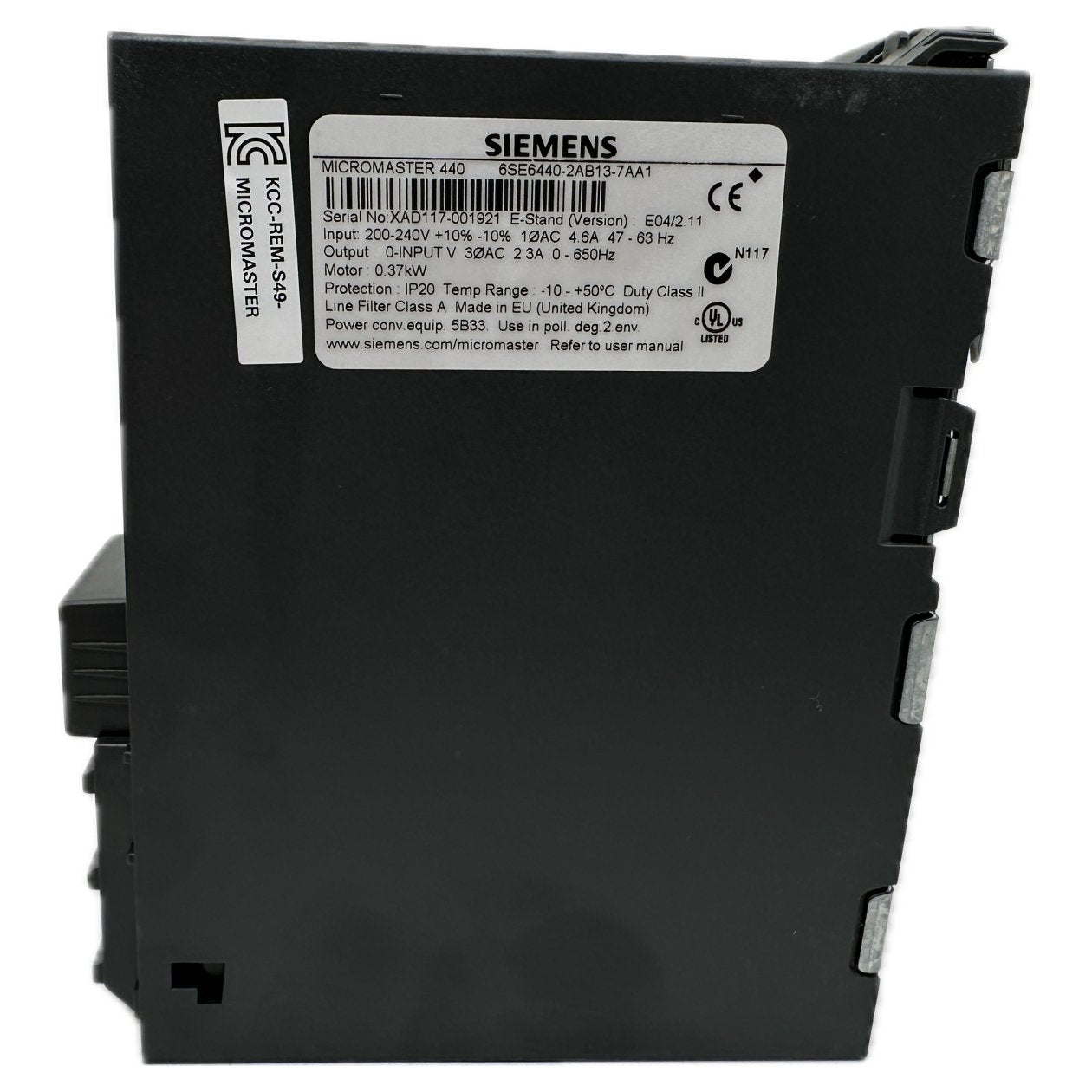 Micromaster MM440 Siemens 6SE6440-2AB13-7AA1 0.37 kW OVP_3