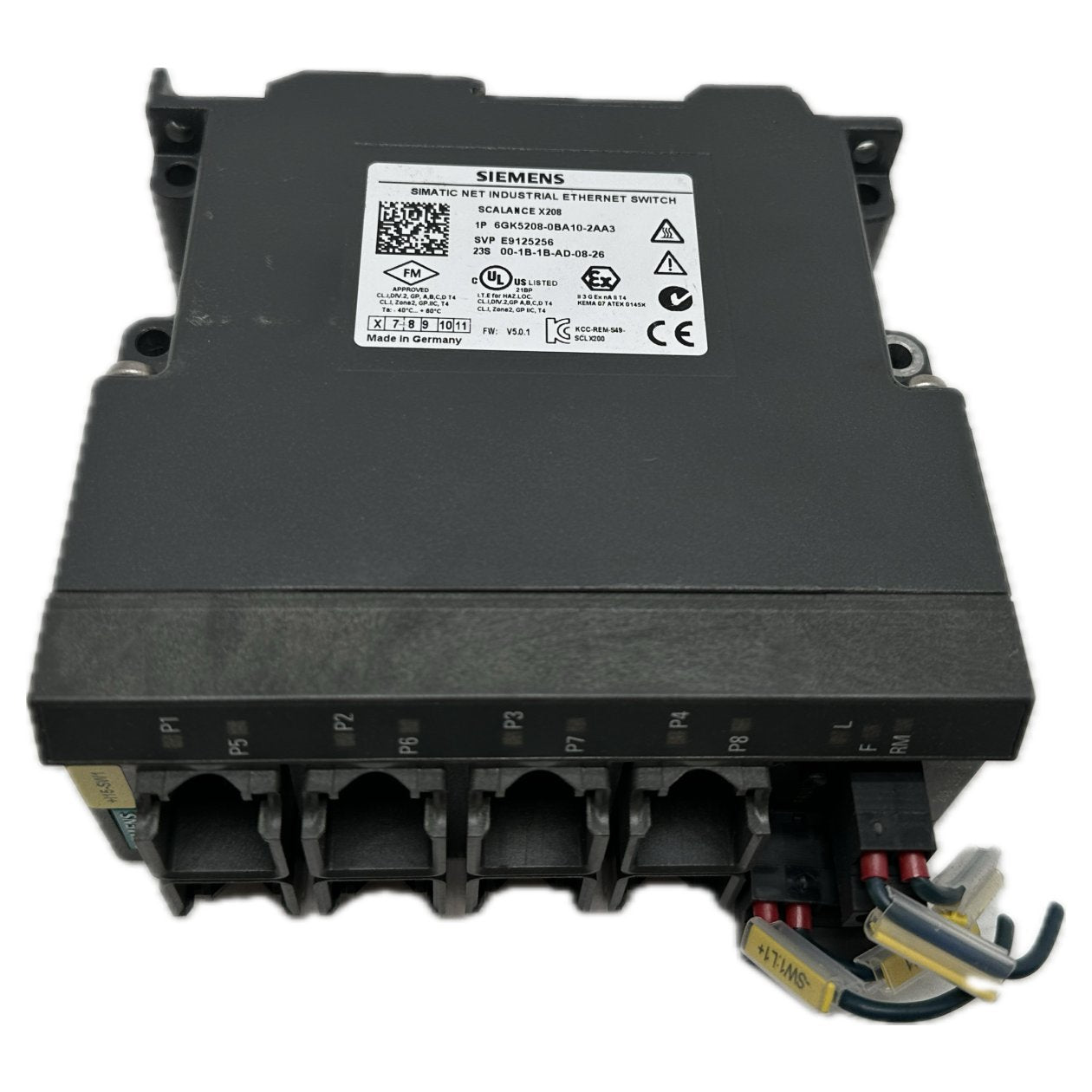 Simatic Net Siemens 6GK5208-0BA10-2AA3_4