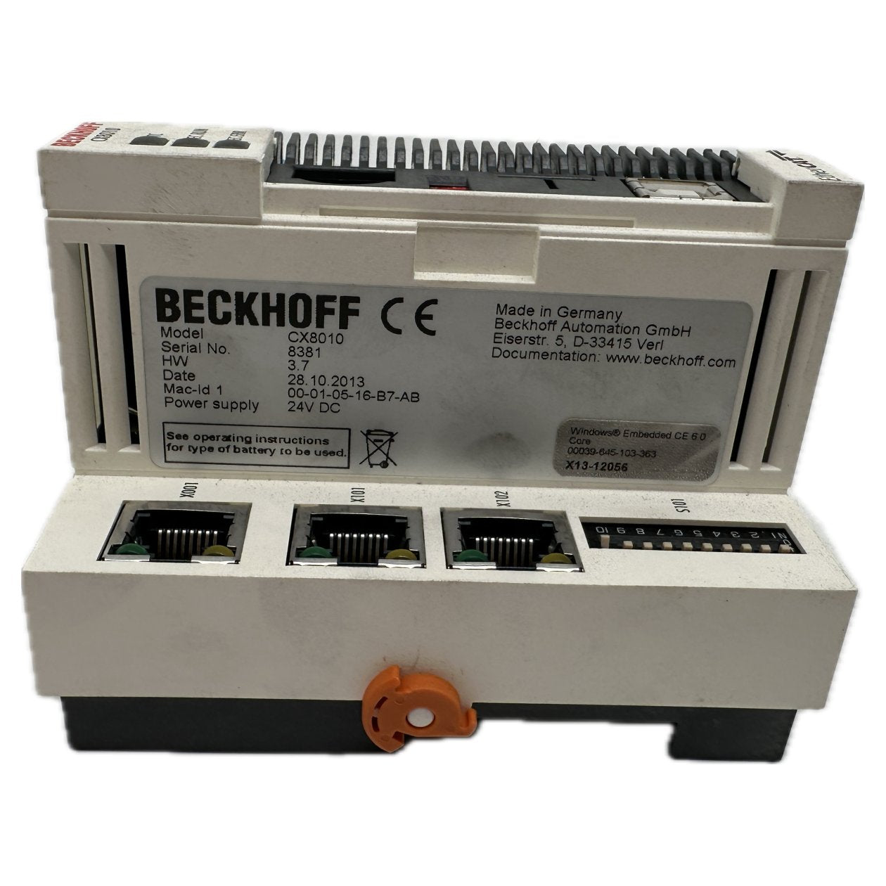 FJ207 EtherCat Embedded-PC Beckhoff CX8010 Klappe fehlt_3