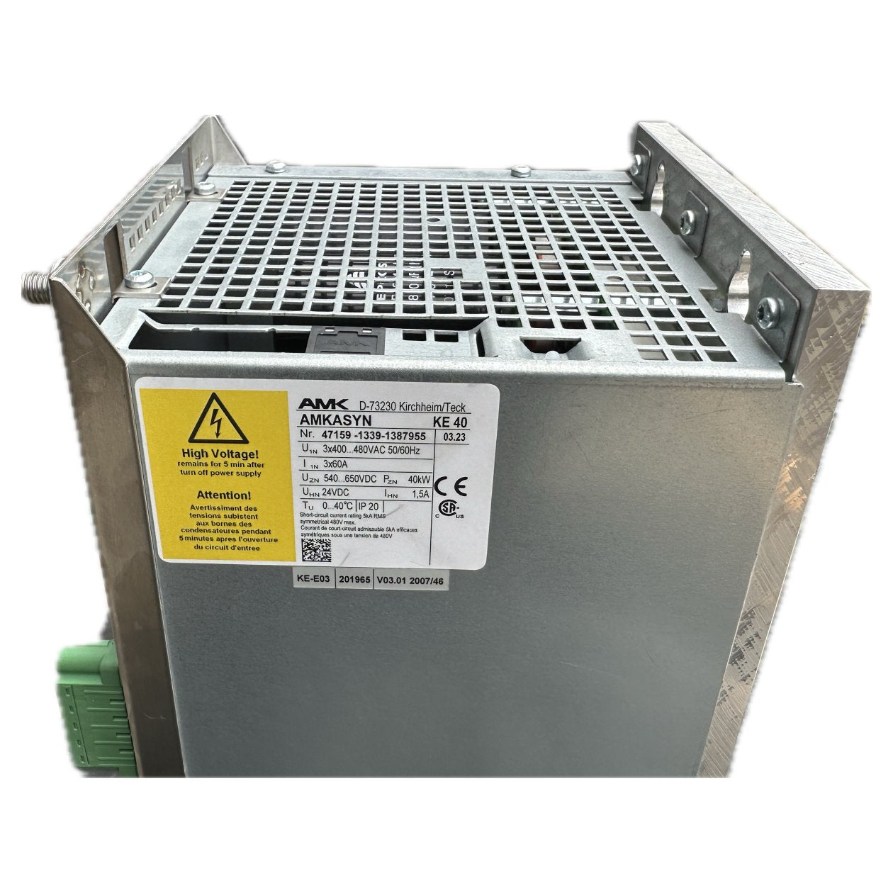 FJ225 Leistungsteil Servoregler AMK KE40 IN 540-650V DC Out 3x400 480VAC 40kW_3