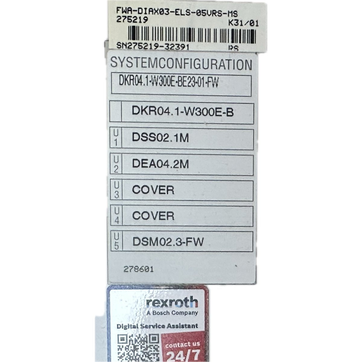Indramat DKR04.1-W300E-BE23-01-FW-4