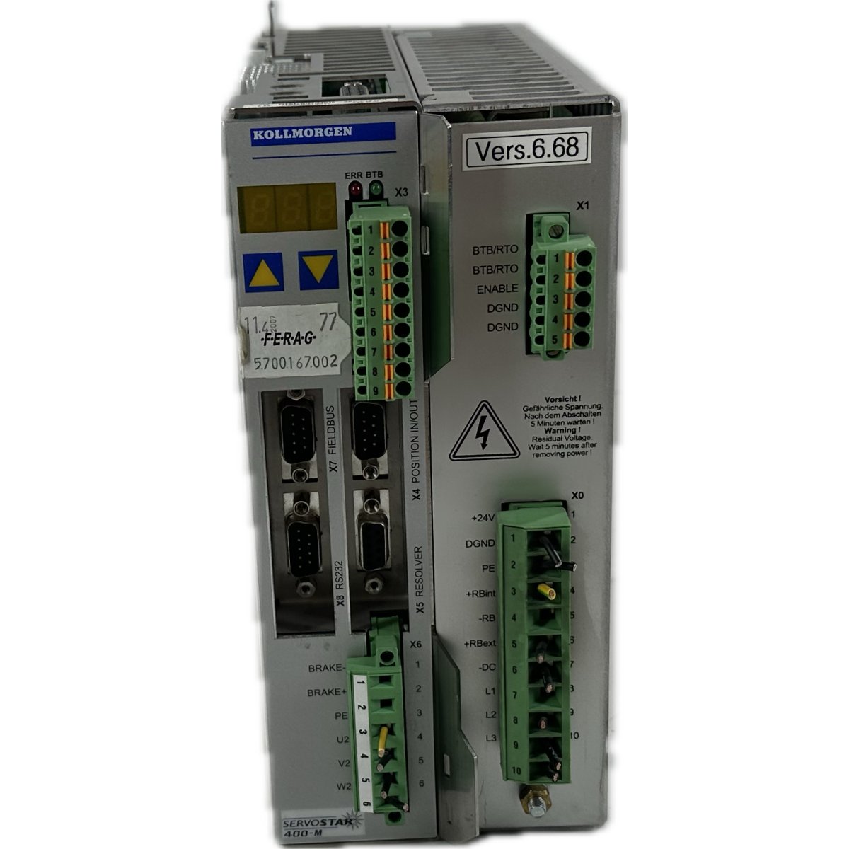 .FJ62 Servo Drive Kollomorgen Fer-Servostar 446M-C S406AM-CA-022_3