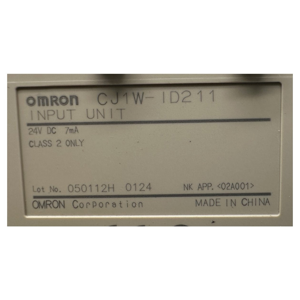 GJ211 Posten 3 Stück Input Unit Omron CJ1W-ID211_4