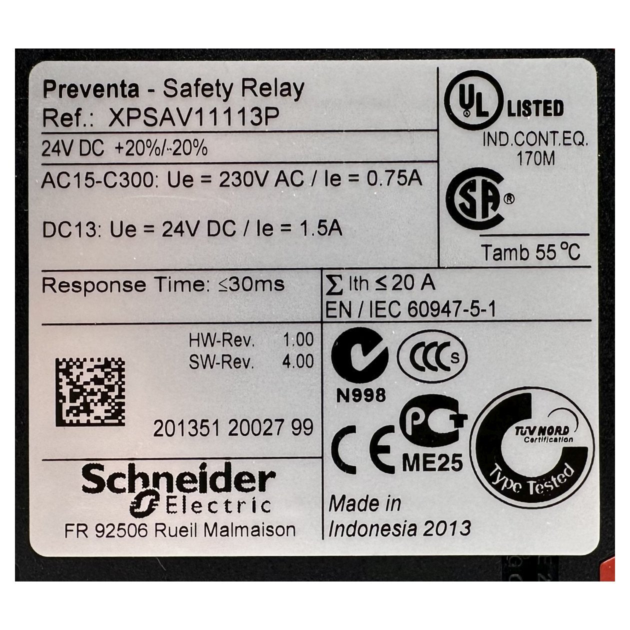 GJ222 Sicherheitsrelais Schneider Electric XPSAV11113P_4