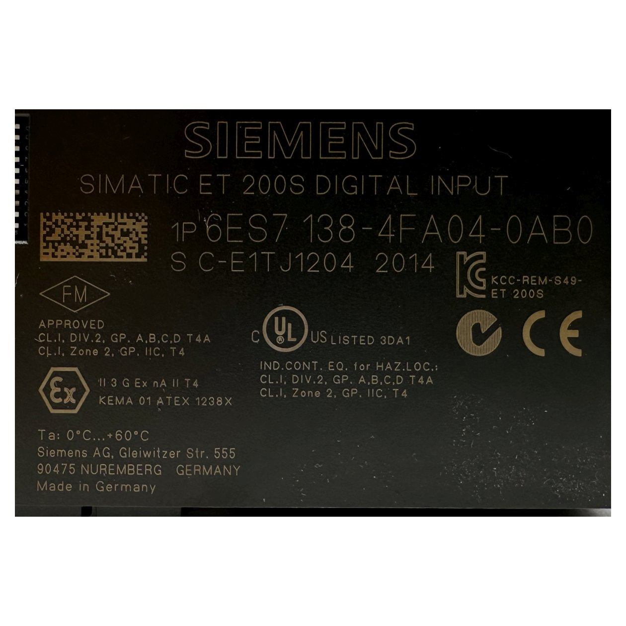 GJ229 Simatic ET 200S Siemens 6ES7 138-4FA04-0AB0 6ES7138-4FA04-0AB0_3