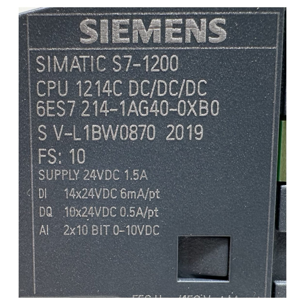 GJ237 Simatic S7-1200 Siemens 6ES7 214-1AG40-0XB0_3