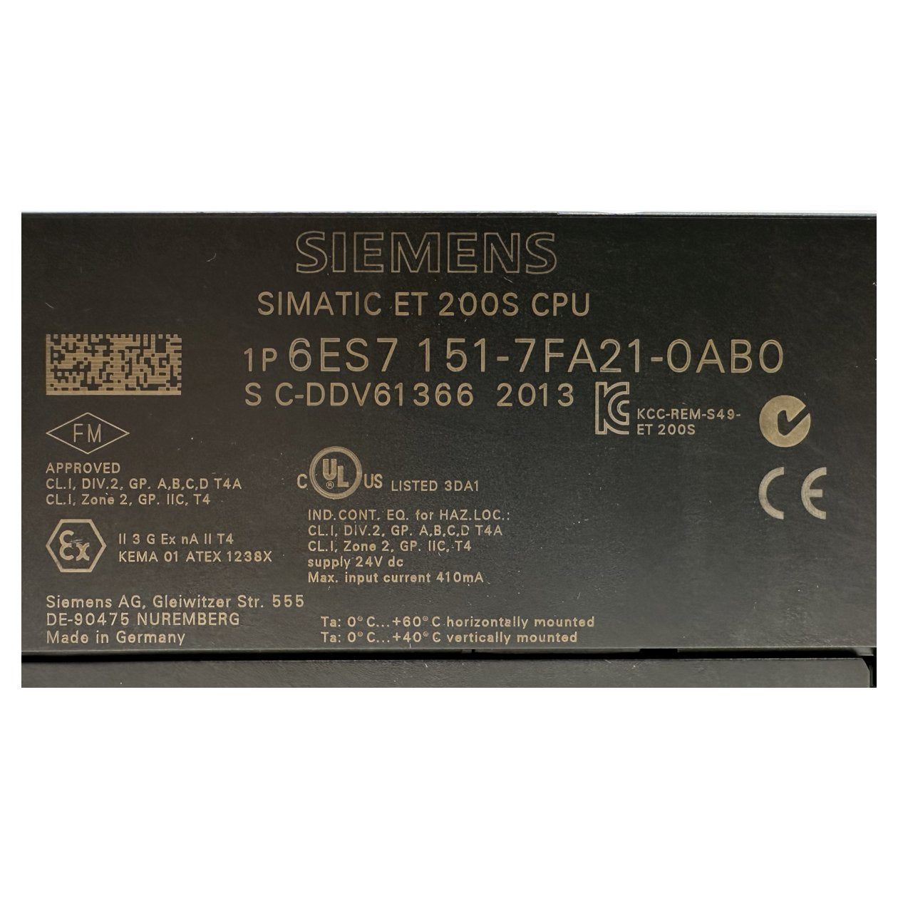 GJ240 Simatic ET200S CPU Siemens 6ES7 151-7FA21-0AB0 6ES7151-7FA21-0AB0_3