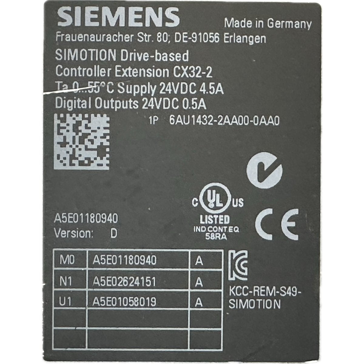 Siemens 6AU1432-2AA00-0AA0-4