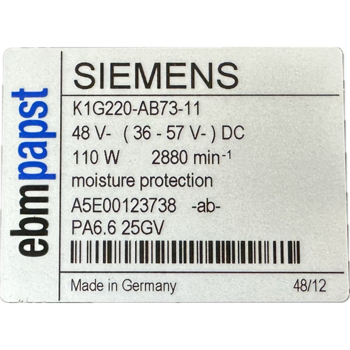 Siemens K1G220-AB73-11-4