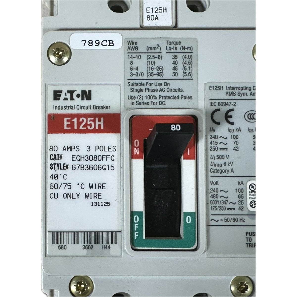 Eaton EGH3080FFG-4