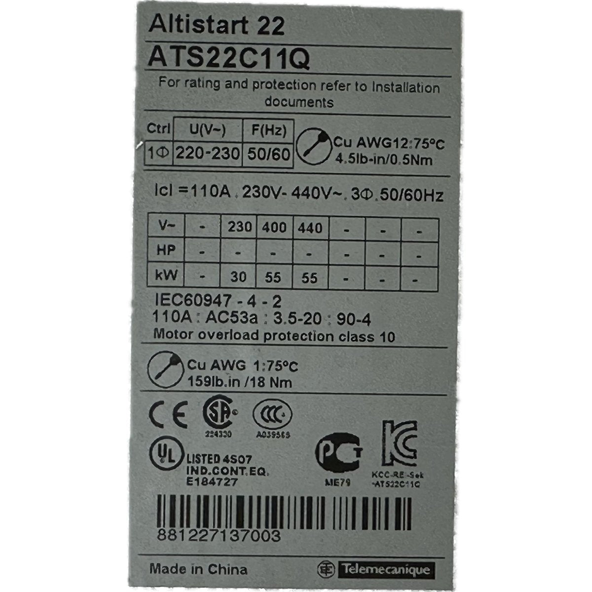 Schneider Electric ATS22C11Q-4