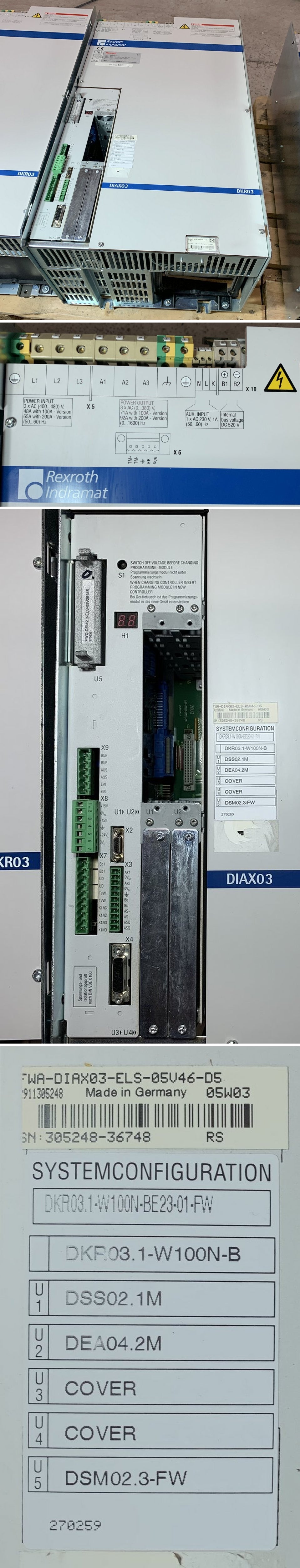 JOK19 Indramat DKR03.1-W100N-BE23-01-FW FWA-DIAX03-ELS-05V46-D5 305248-36748_2