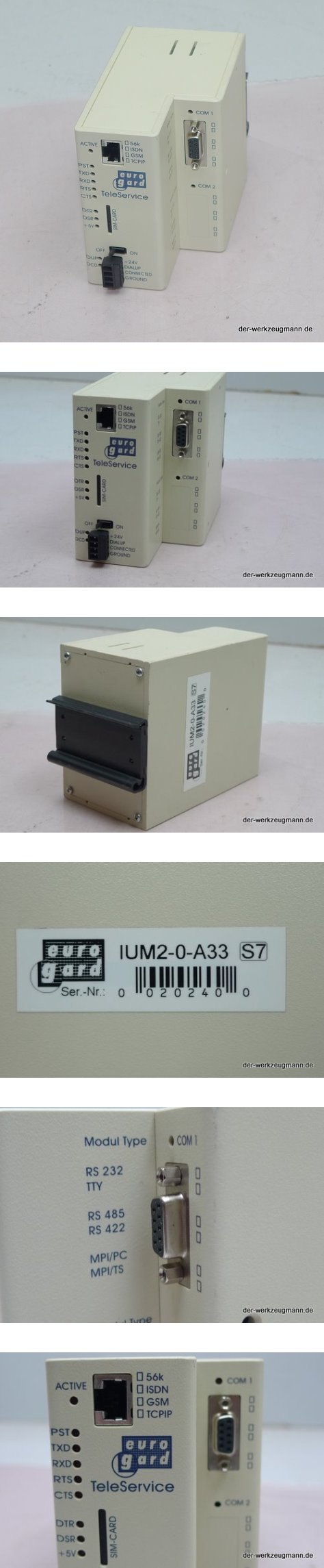 KE45 eurogard TeleService Unterstatio IUM2-0-A33 Analog Modem_2