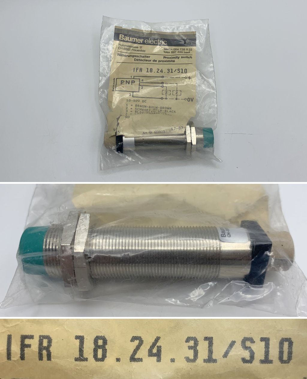 LK1075 Induktiver Näherungsschalter Baumer electric IFR 18.24.31/S10