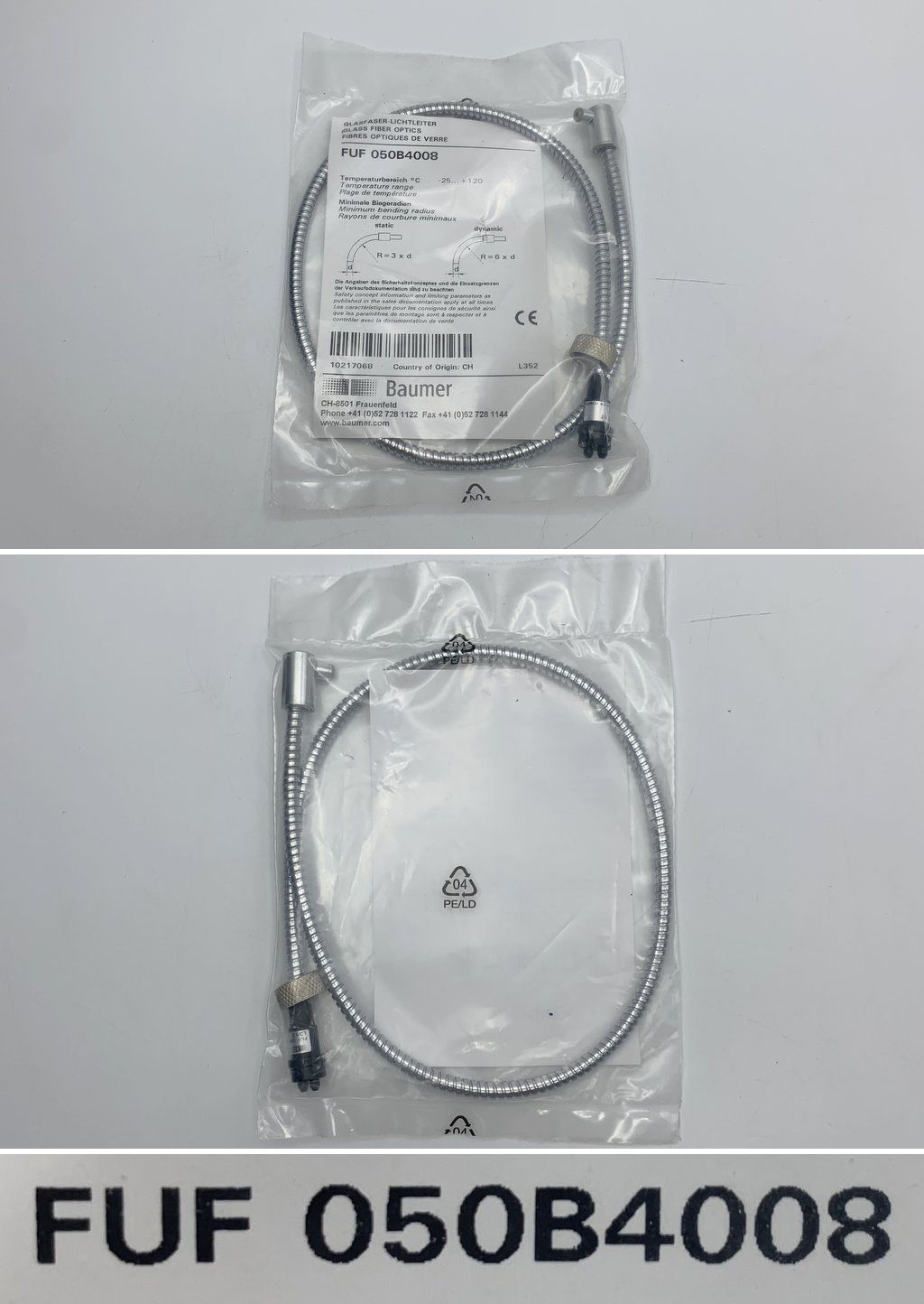 LK1097 Glasfaser-Lichtleiter Baumer FUF 050B4008