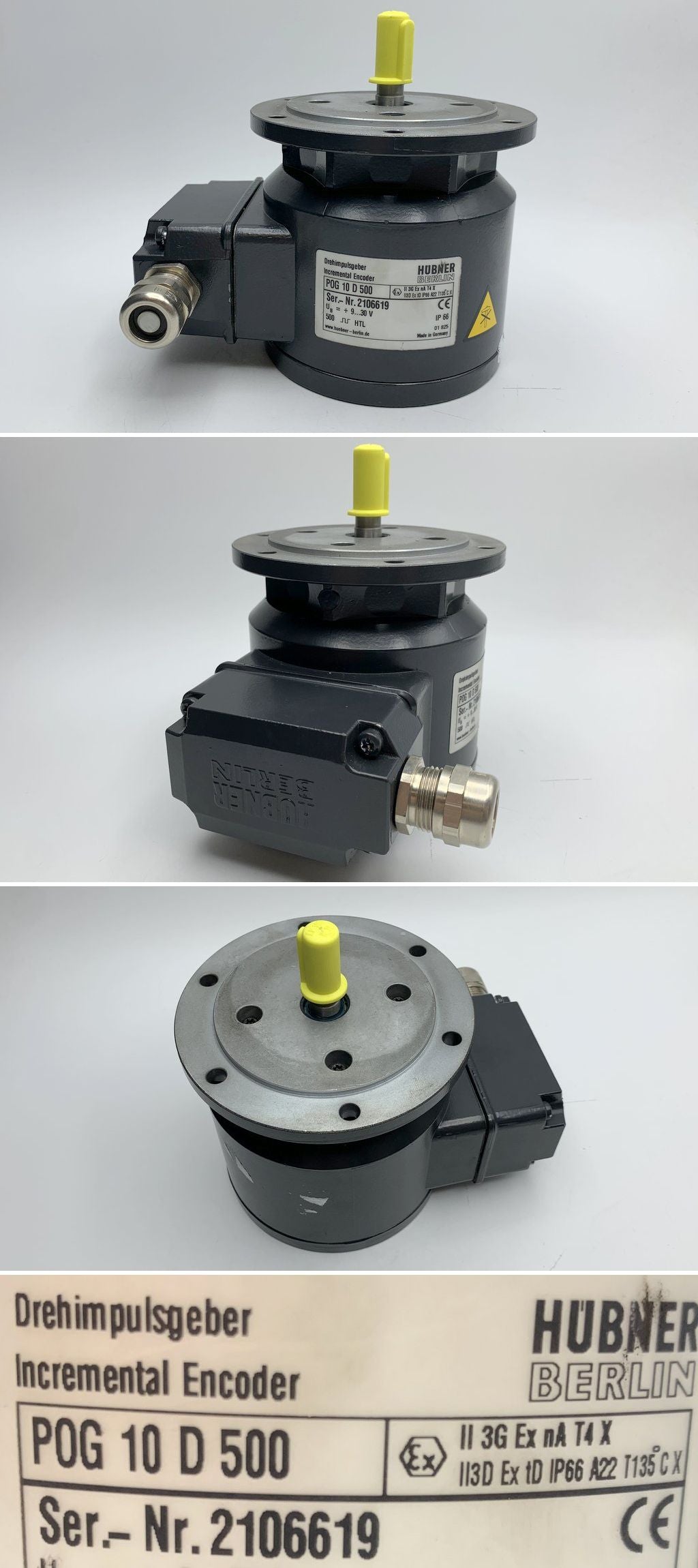 LK1222 Encoder Drehgeber Hübner POG 10 D 500 11mm