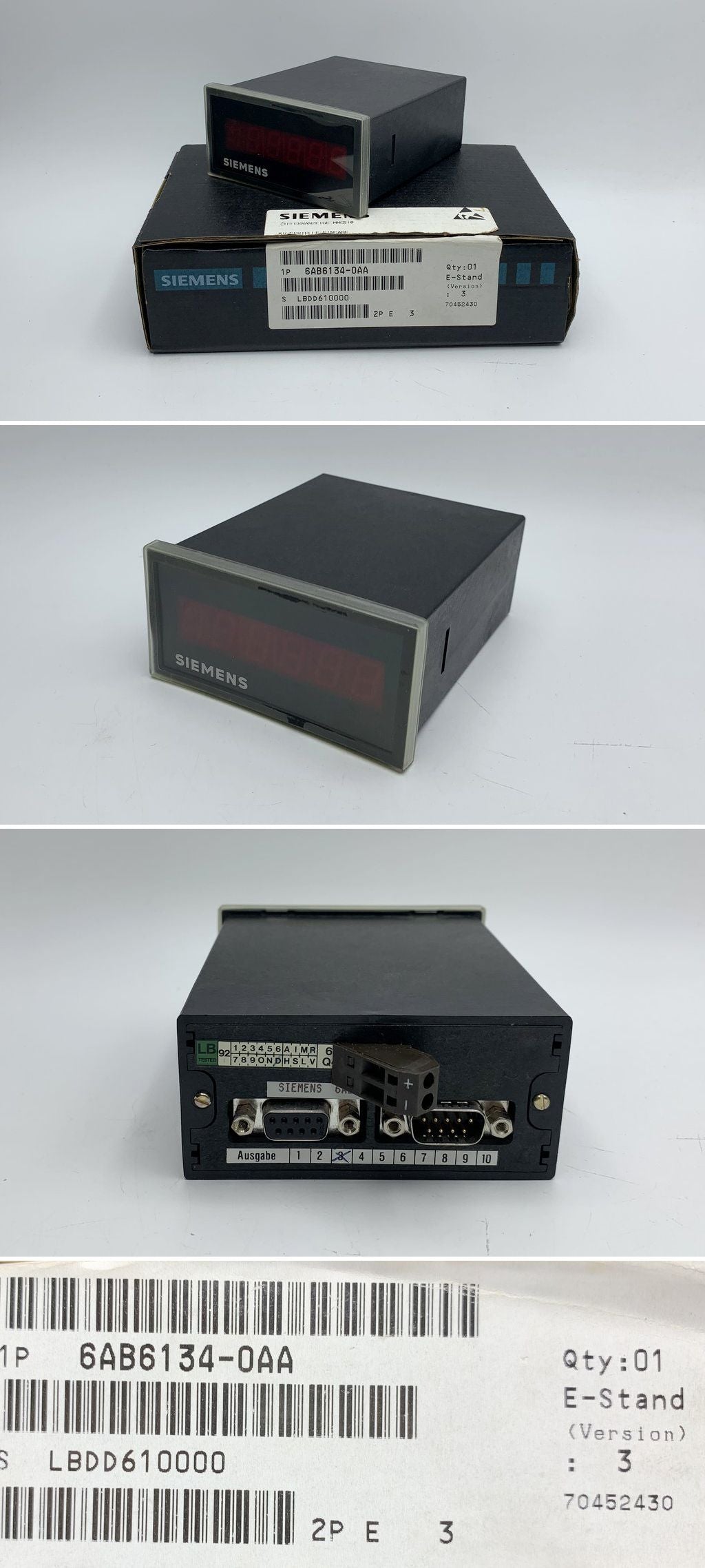 LK1406 Ziffernanzeige Siemens 6AB6134-0AA E3
