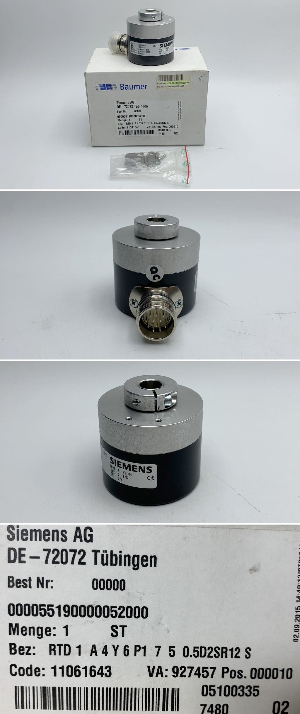 LK1418 Drehgeber Baumer Siemens 1XP8013-10