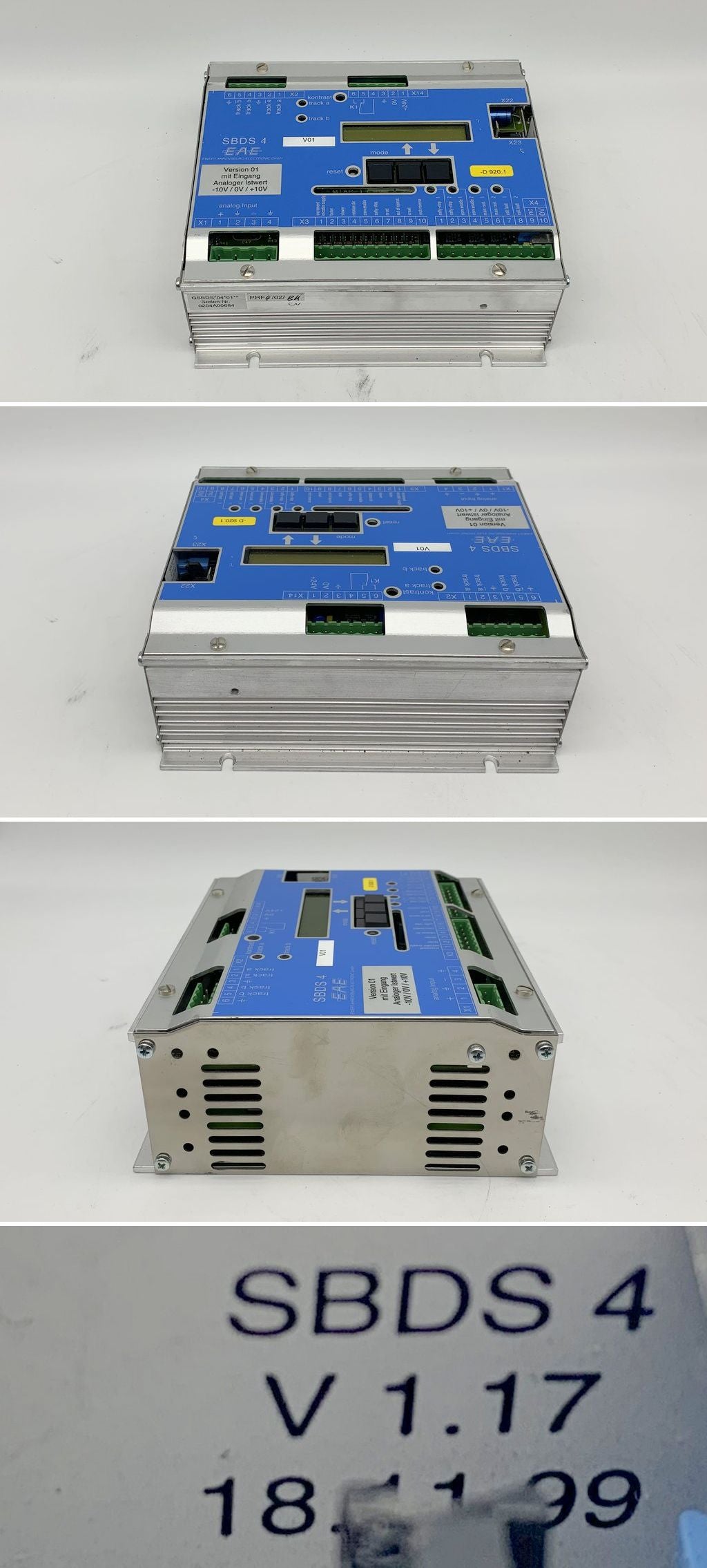 LK1661 Ewert Ahrensburg Electronic EAE SBDS4 GSBDS 04 01 V1.17 ohne Stecker	