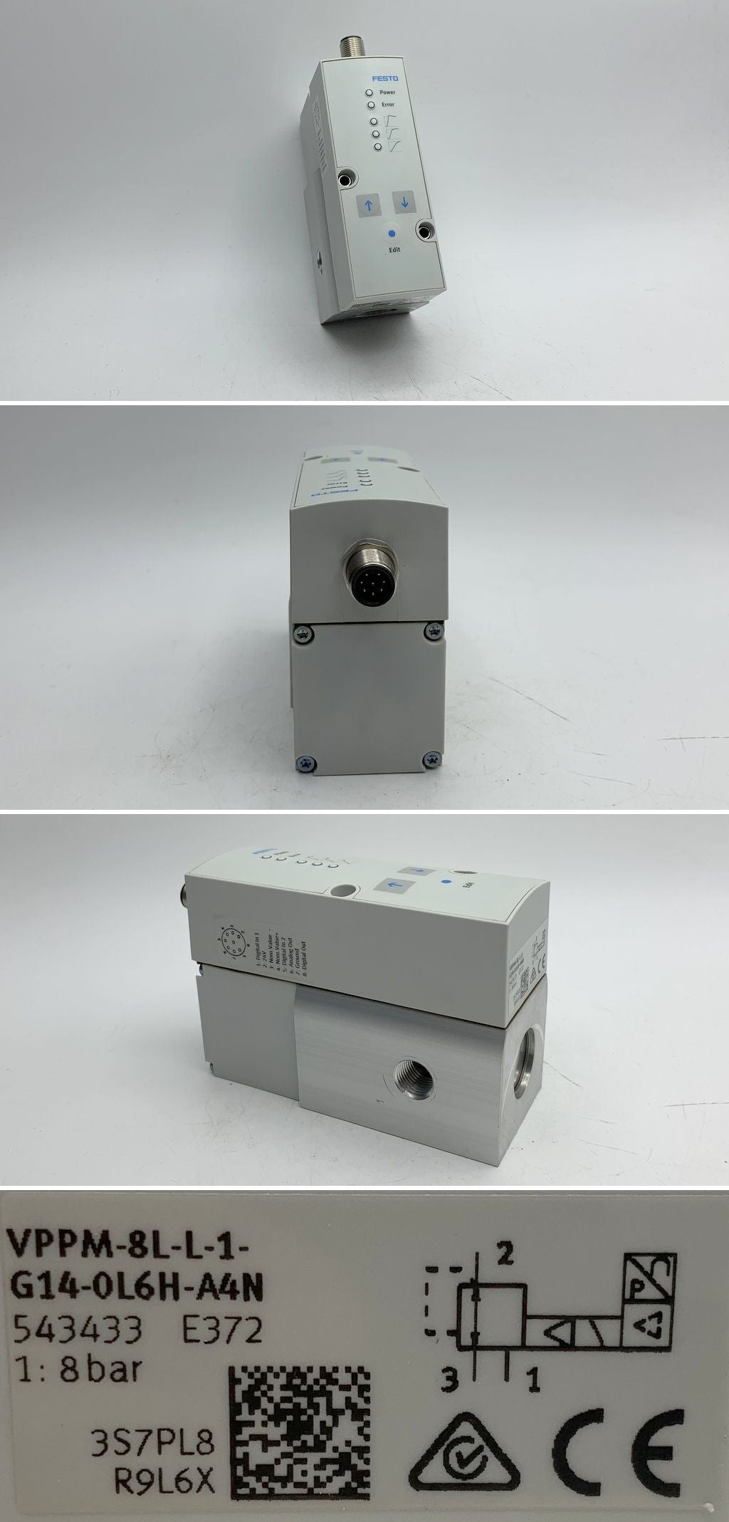 LK1683 Druckregler Festo VPPM-8L-L-1-G14-0L6H-A4N 543433 8bar	