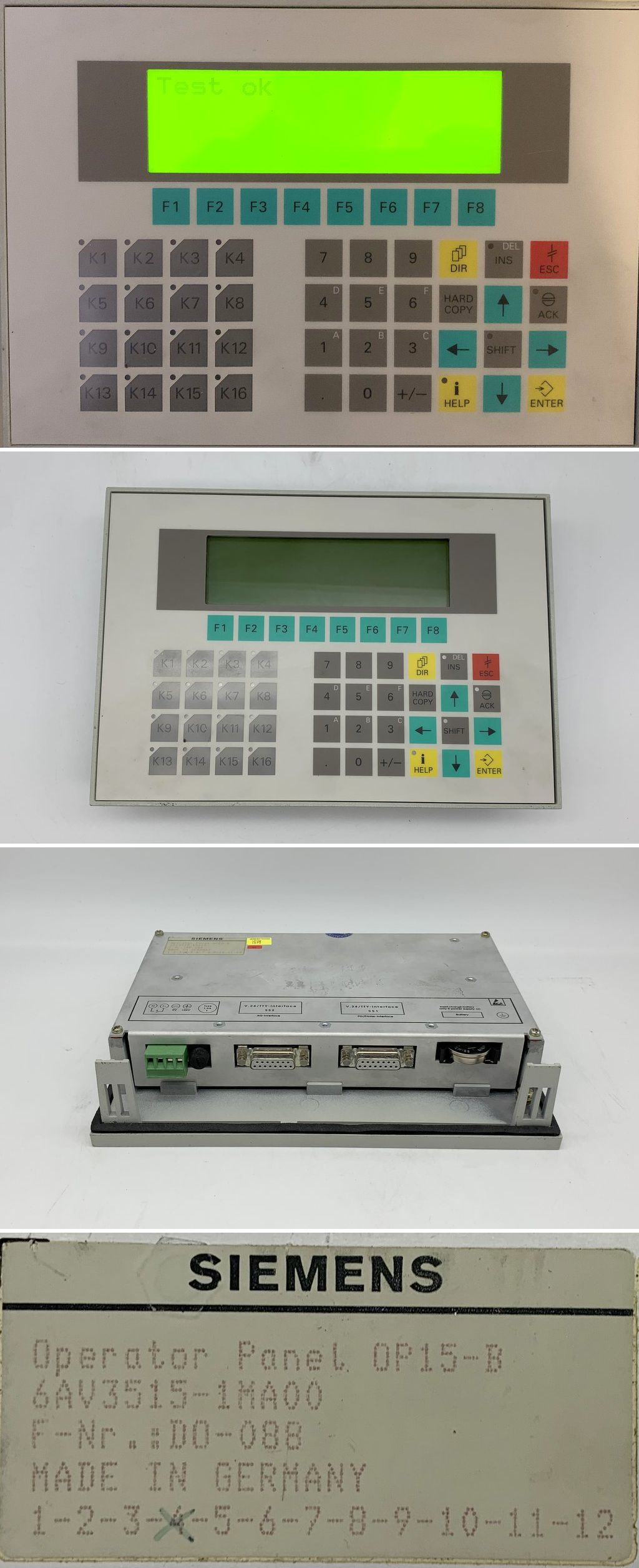 LK1705 Bedienpanel Siemens 6AV3515-1MA00 E4	