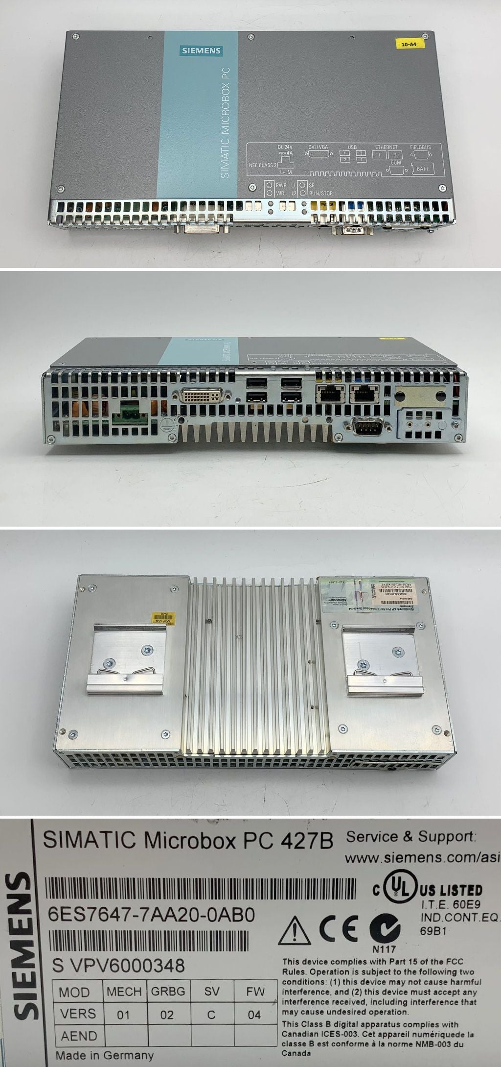LK1752 Simatic Microbox PC 427B Industrie PC Siemens 6ES7647-7AA20-0AB0	