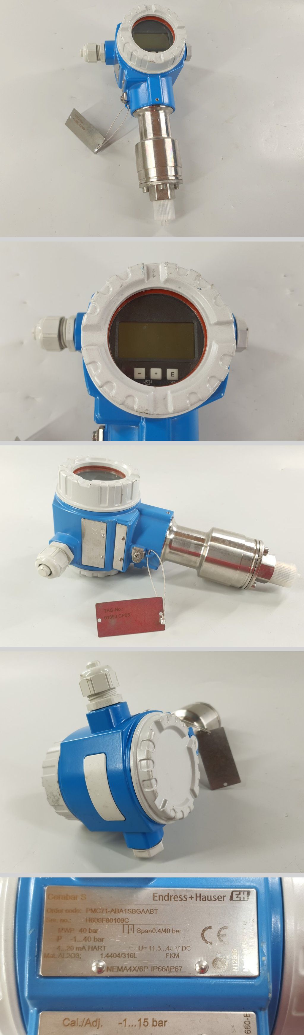 LK1939 Drucktransmitter Endress Hauser PMC71-ABA1SBGAABT -1-40 bar	