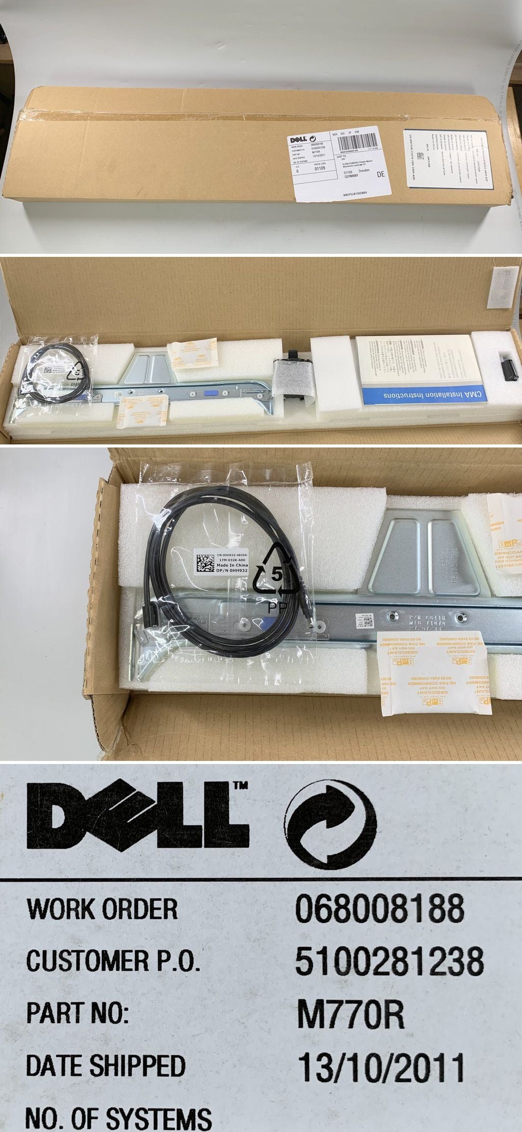 LK2080 Cable Management Dell 0M770R	