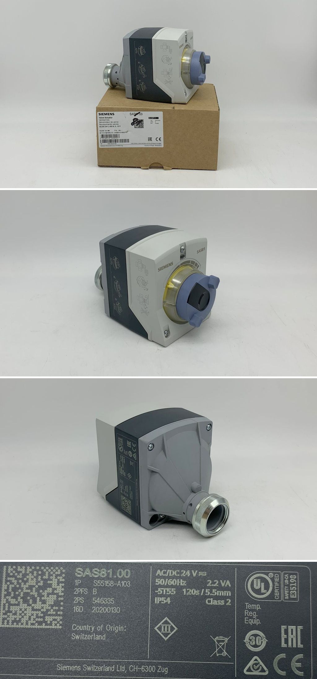 LK2215 Stellantrieb Siemens SAS81.00	