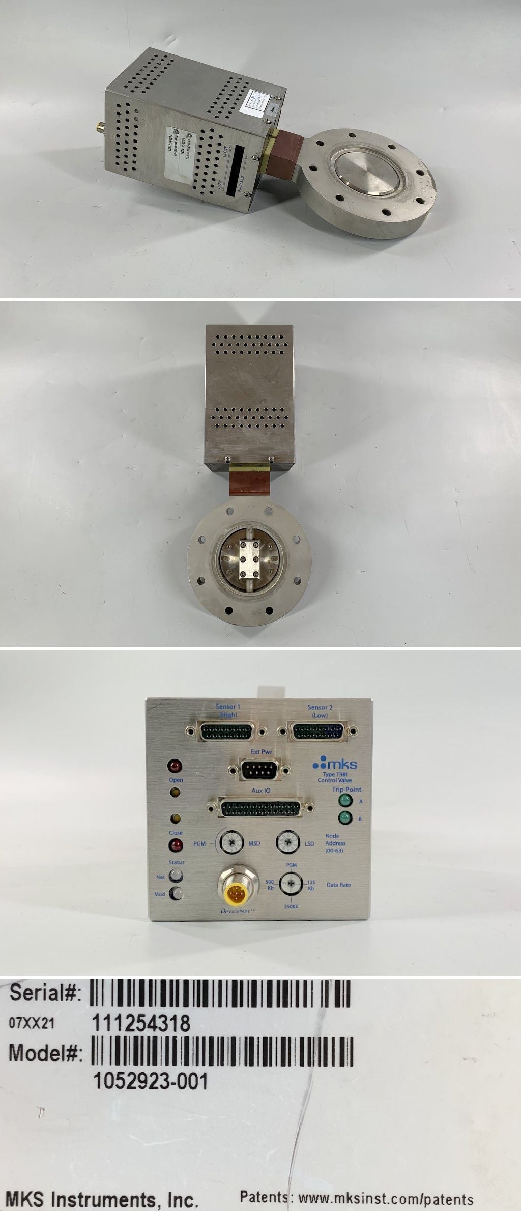 LK2403 Exhaust Throttle Valves MKS T3BI 1052923-001