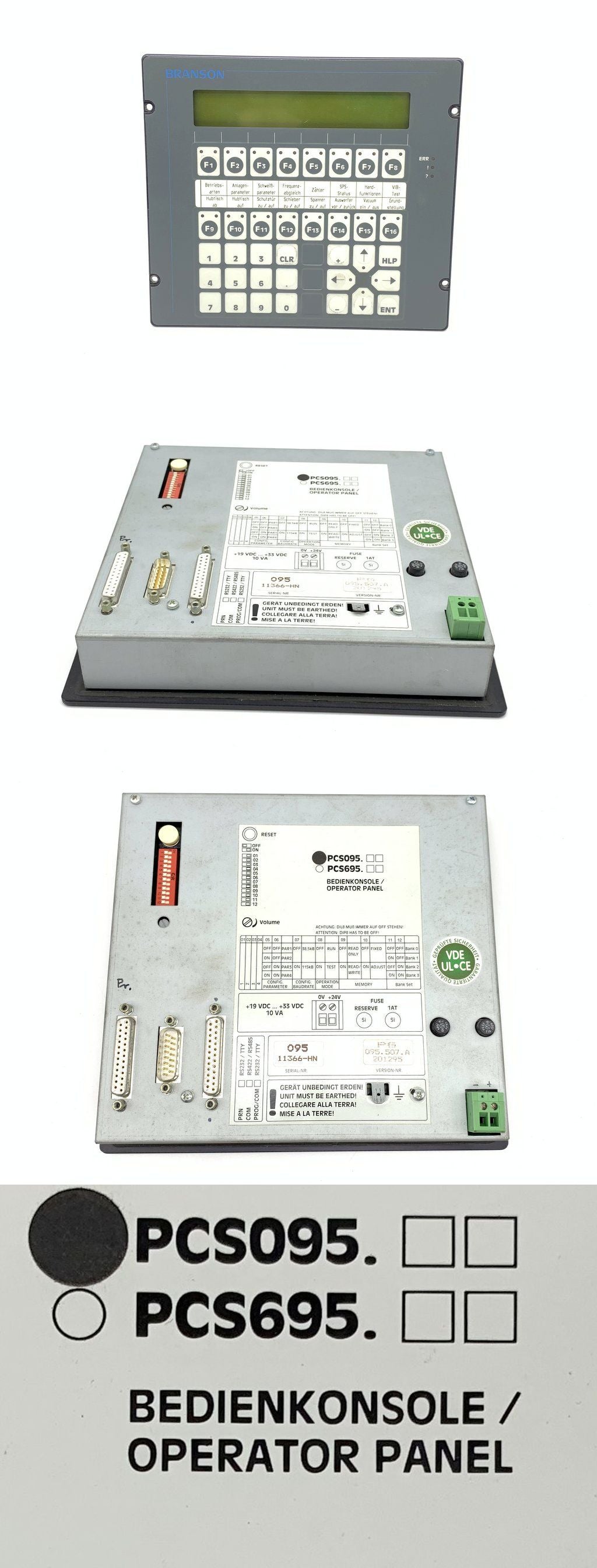 LK2438 Lauer Bedienpanel Branson PCS095