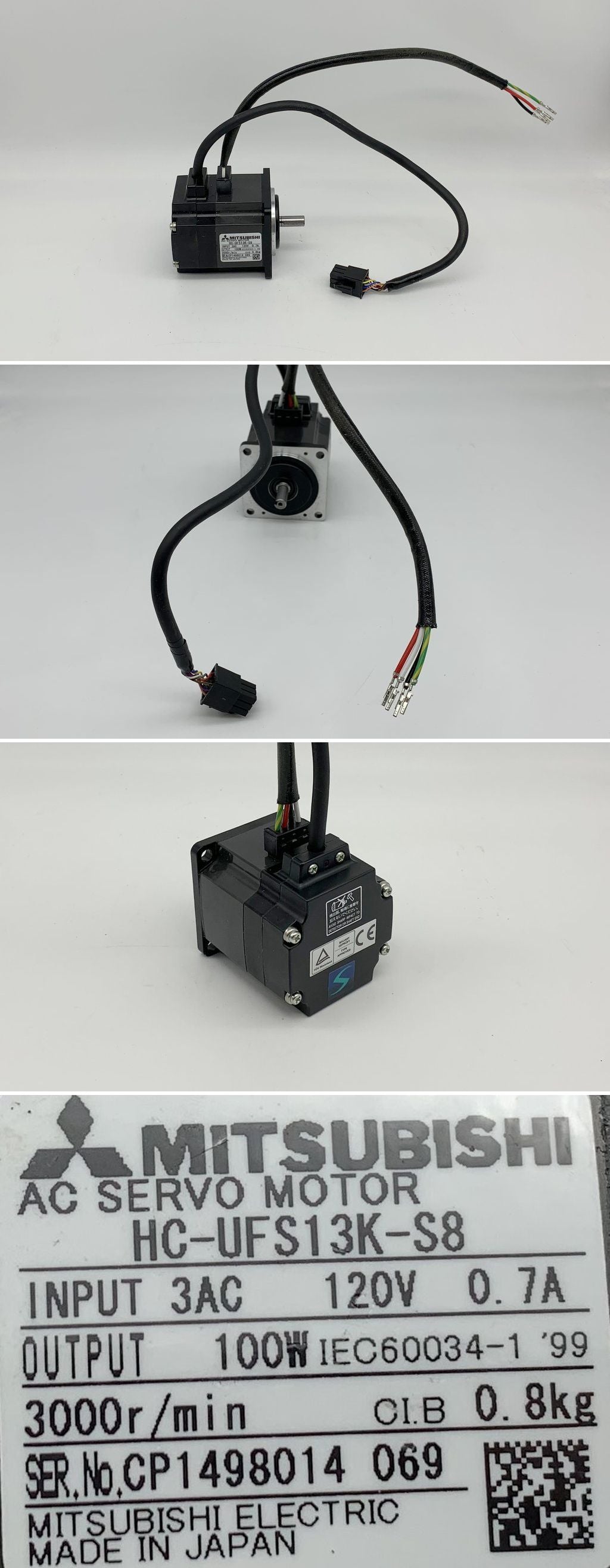 LK2442 Servomotor Mitsubishi HC-UFS13K-S8 3000r/min