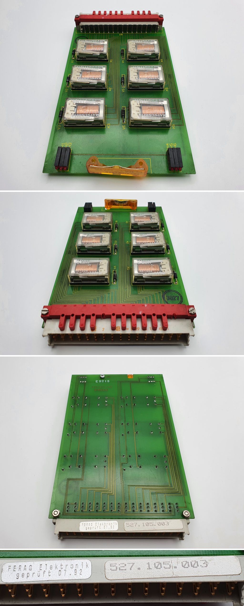 .LK25 Relaiskarte Ferag 527.105.003 6x Matsushita NF2-24V Relais_2
