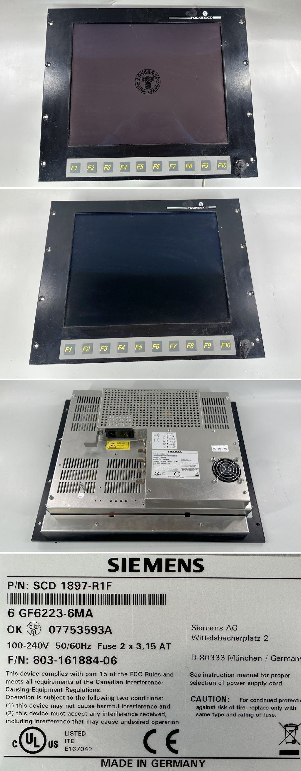 LK2548 PC-Terminal Focke Siemens 6GF6223-6MA