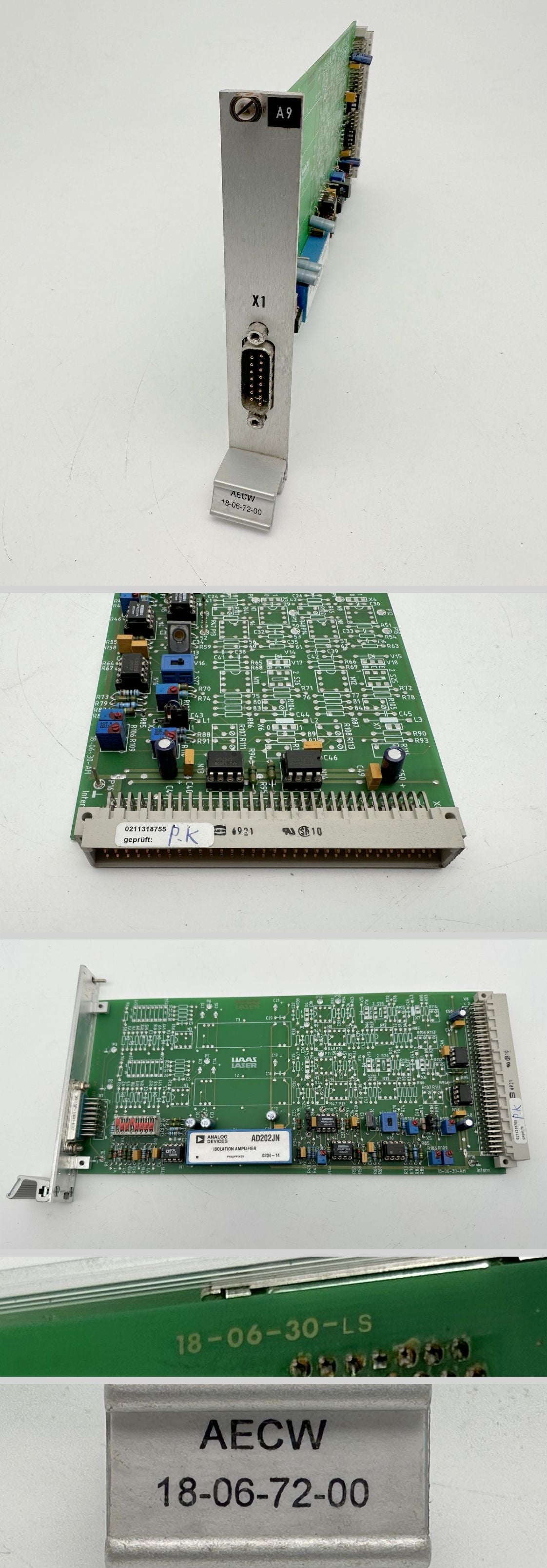 LK2572 Laser machine board Haas Laser AECW 18-06-72-00 aus Trumpf HL4006D