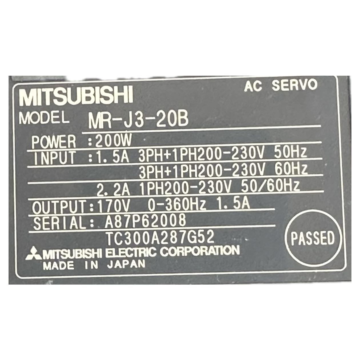 LK2760 Servoregler Mitsubishi MR-J3-20B_4