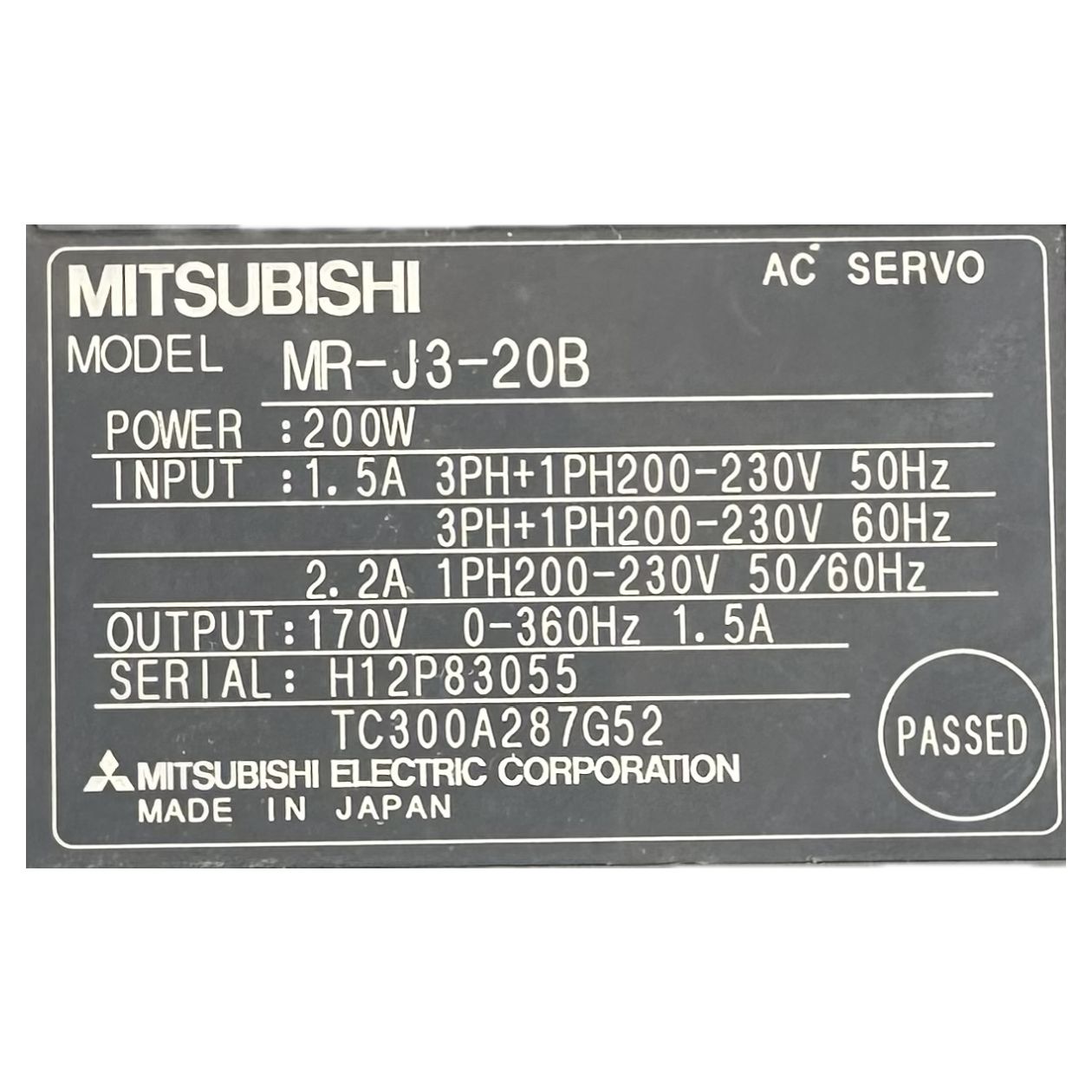 LK2760 Servoregler Mitsubishi MR-J3-20B Abdeckung fehlt_4