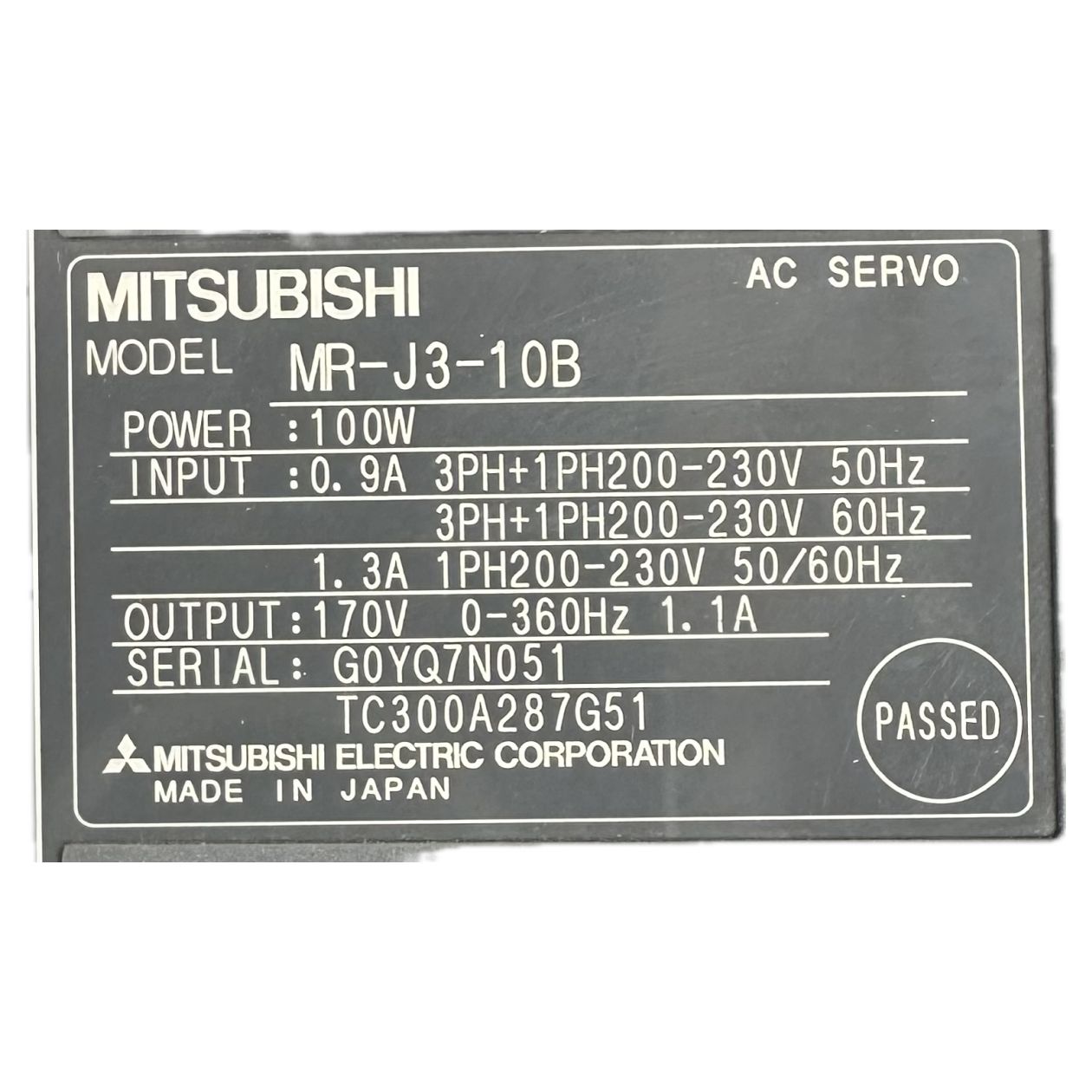 LK2762 Servoregler Mitsubishi MR-J3-10B 100W_4