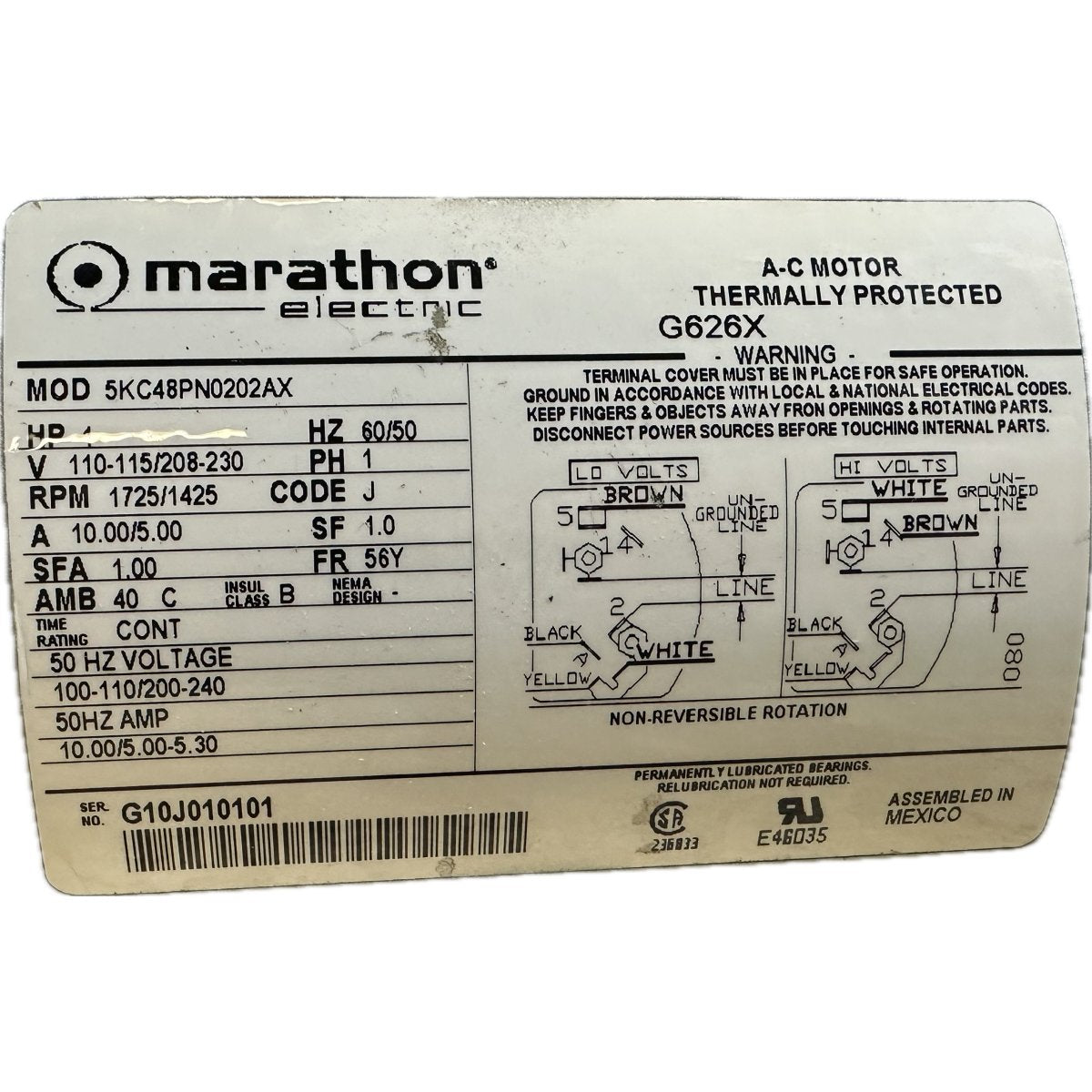 Marathon 5KC48PN0202AX-4