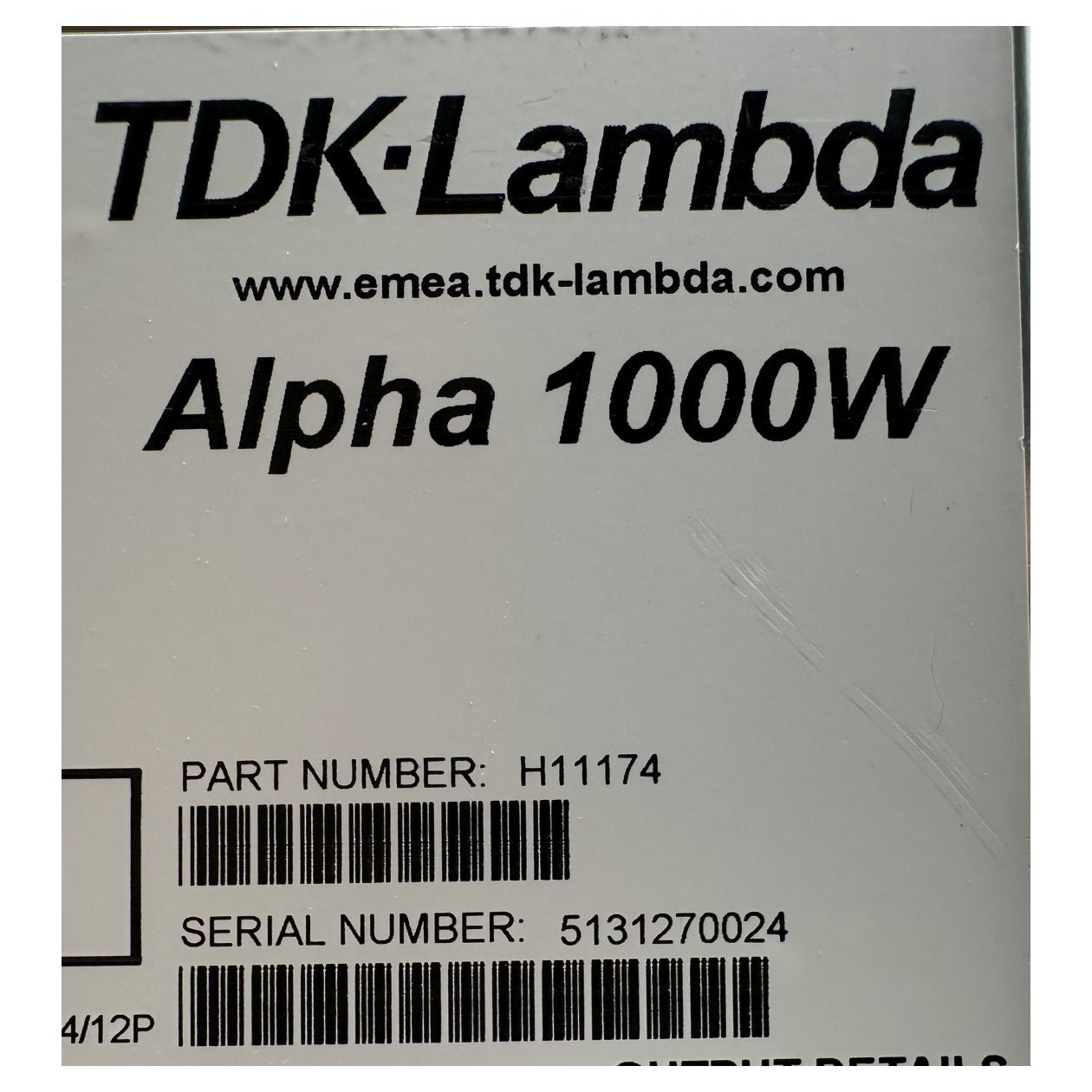 LK2924 Schaltnetzteil TDK-Lambda H11174 Alpha 1000W_3