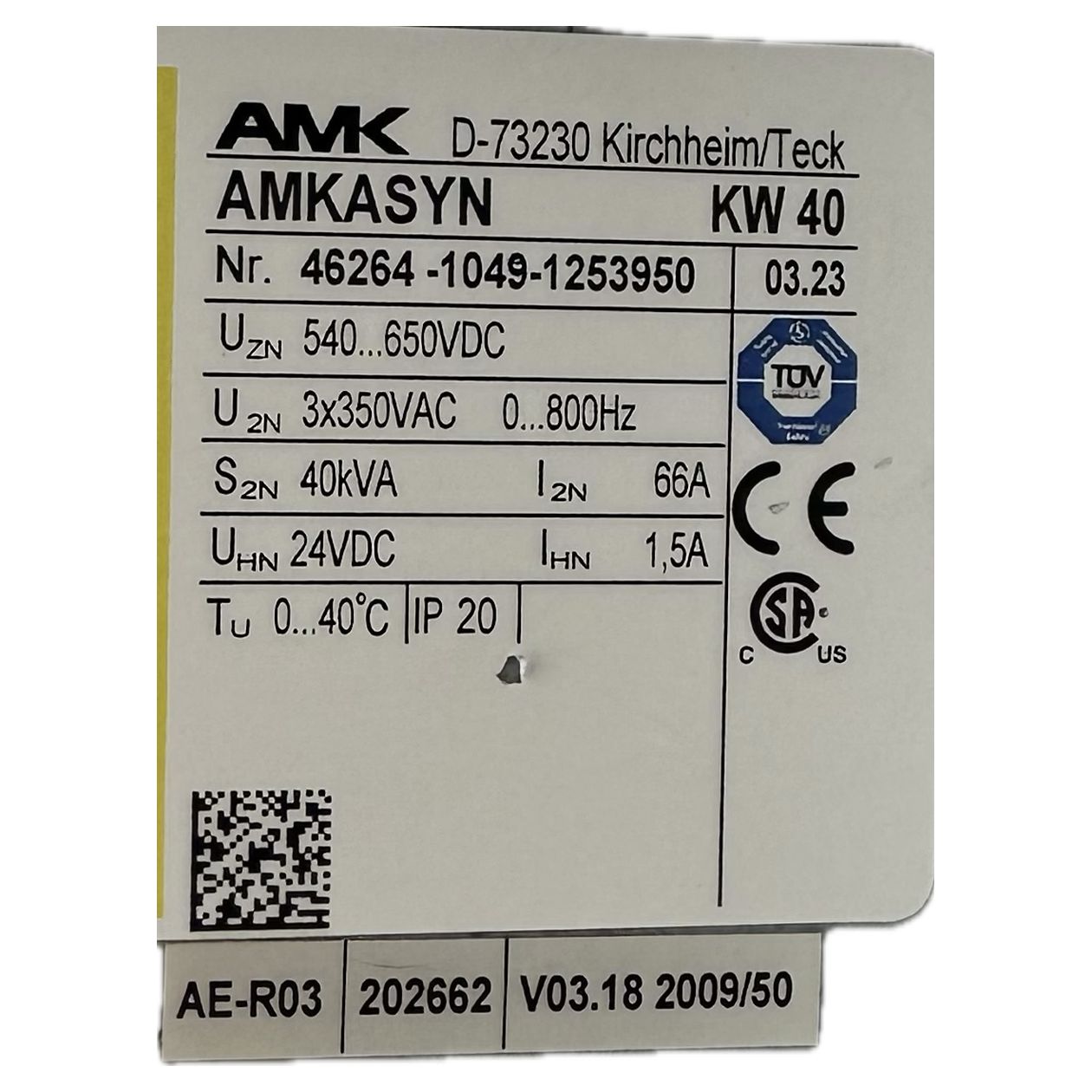 LK3199 Servoregler AMK KW40 KW-R03_4