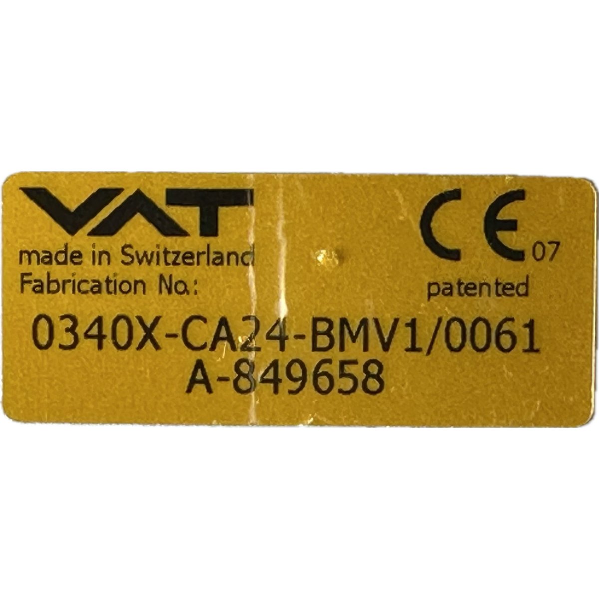 VAT 0340X-CA24-BMV1-4